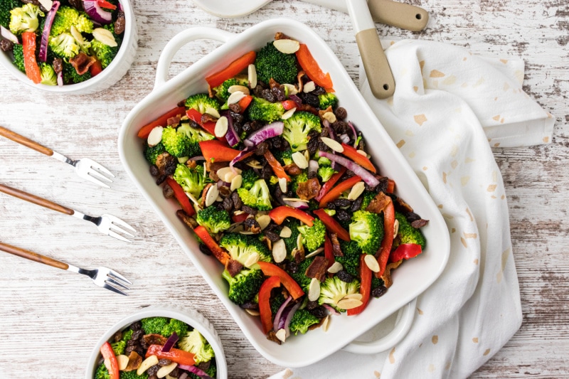 Broccoli Salad with Vinaigrette Recipe Girl