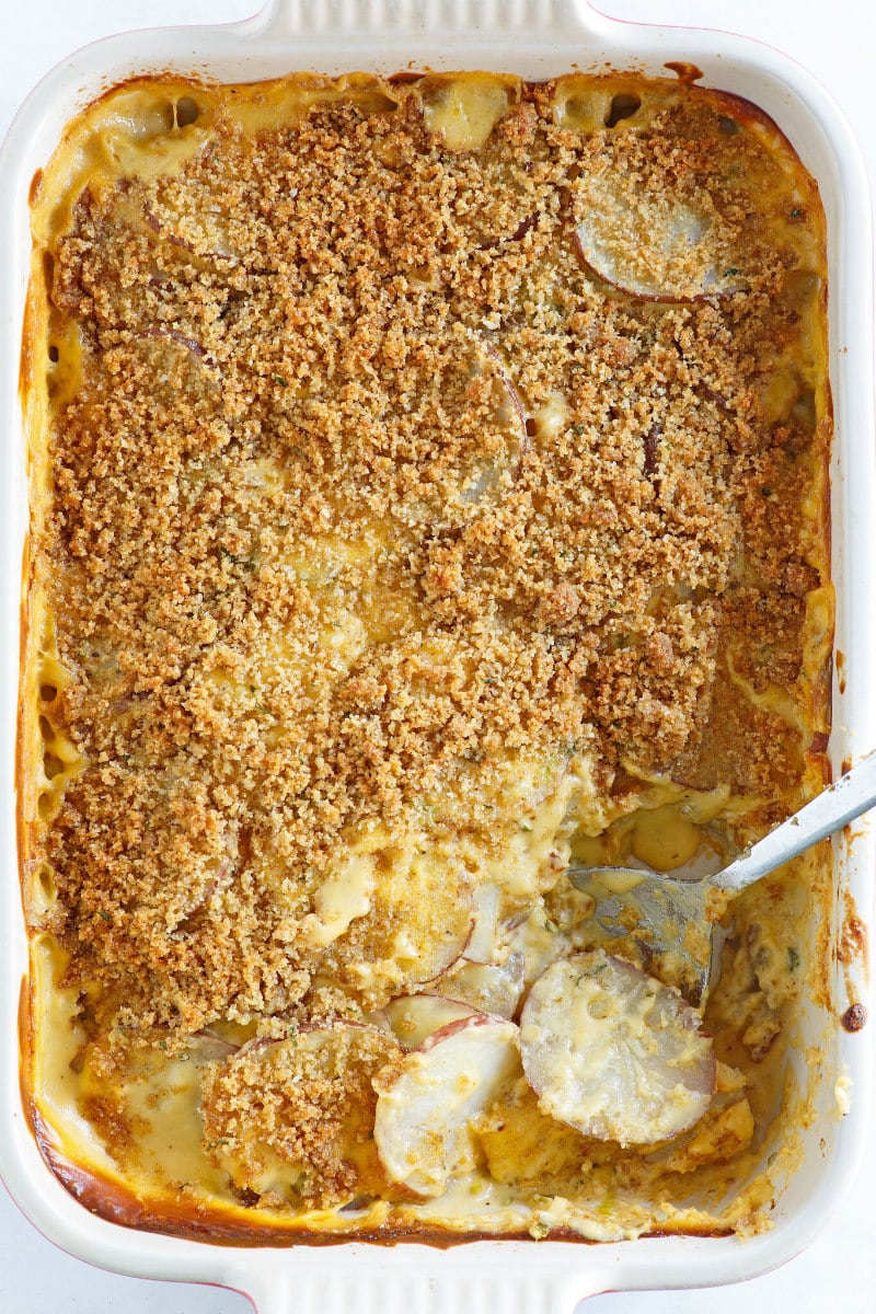 Pan of Cheesy Scalloped Potatoes