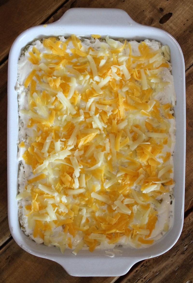Chile Cheese Rice recipe from RecipeGirl.com #chile #cheese #rice #casserole #side #dish #sidedish #recipe #mexican #RecipeGirl Making Chile Cheese Rice