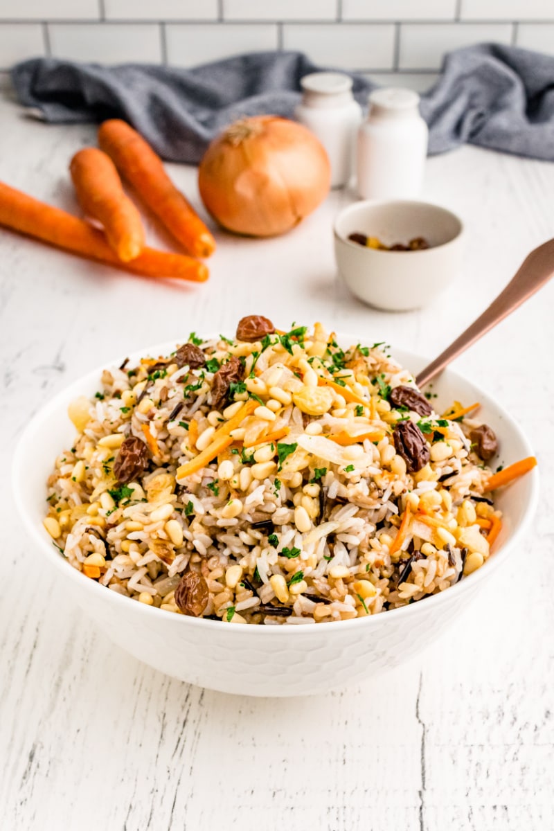 bowl of confetti rice