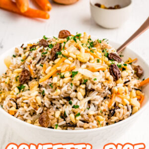 pinterest image for confetti rice