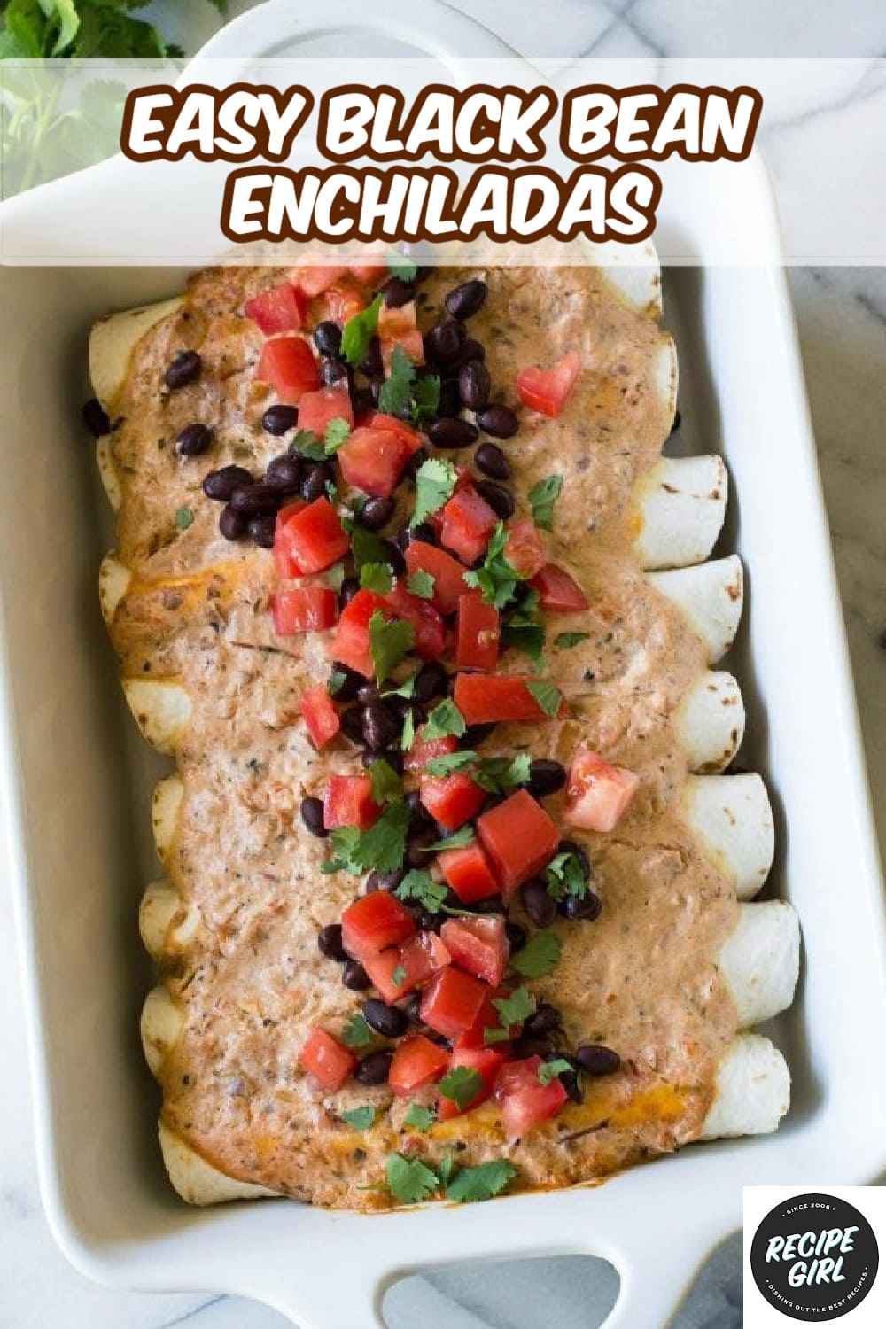 Easy Black Bean Enchiladas Recipe Girl