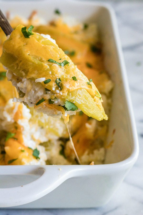 Green Chile Rice recipe from RecipeGirl.com #chile #rice #mexican #side #recipe #RecipeGirl Spoonful of Green Chile Rice