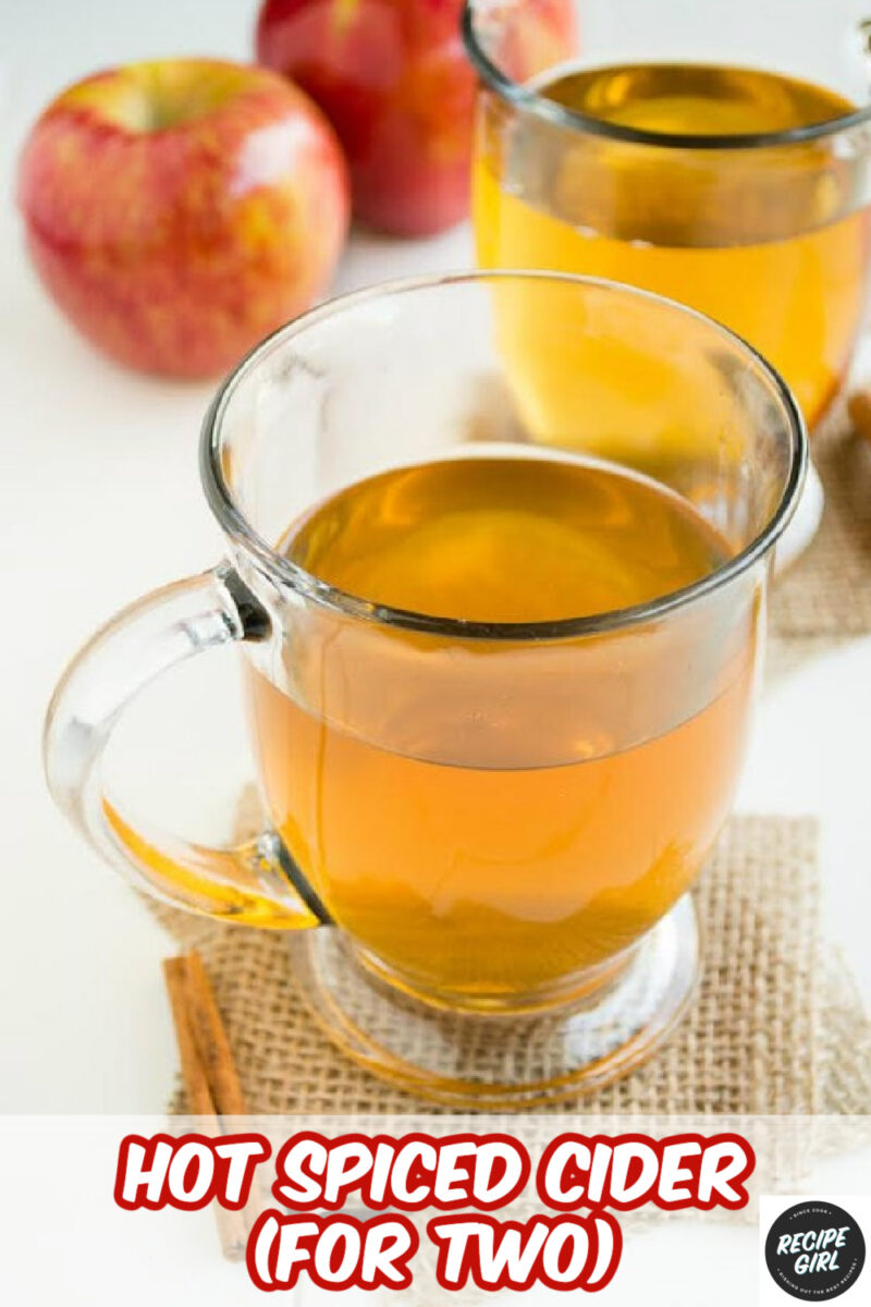 pinterest image for hot spiced cider for two