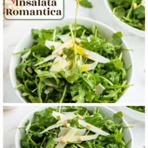 pinterest collage image for insalata romantica