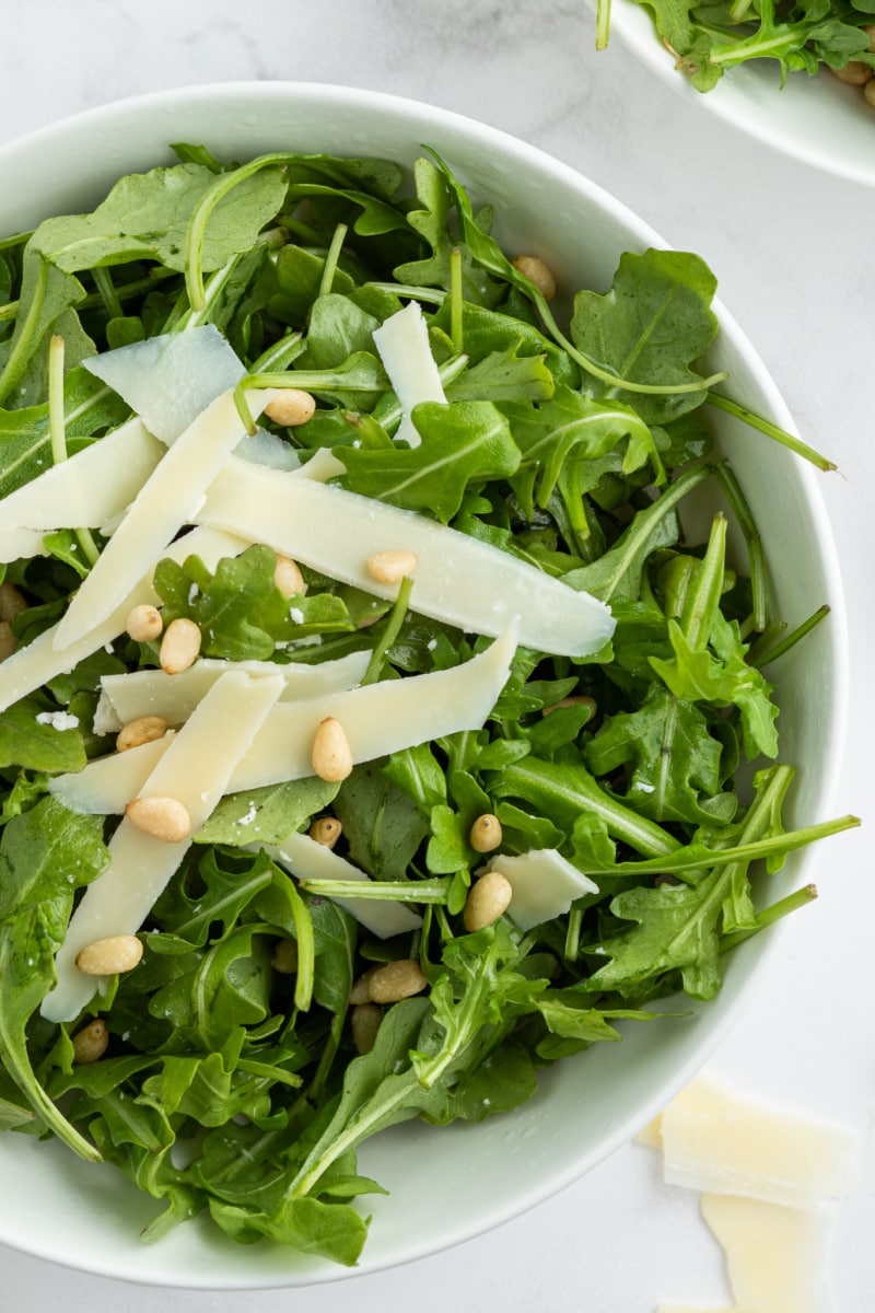 salad in a white bowl