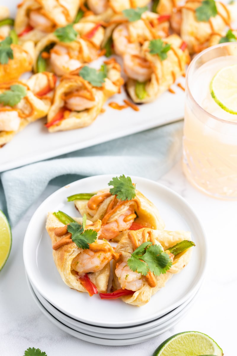 serving of margarita shrimp bites on a plate