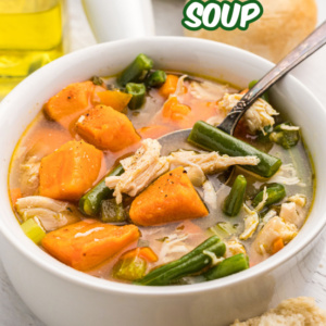 pinterest image for next day turkey soup