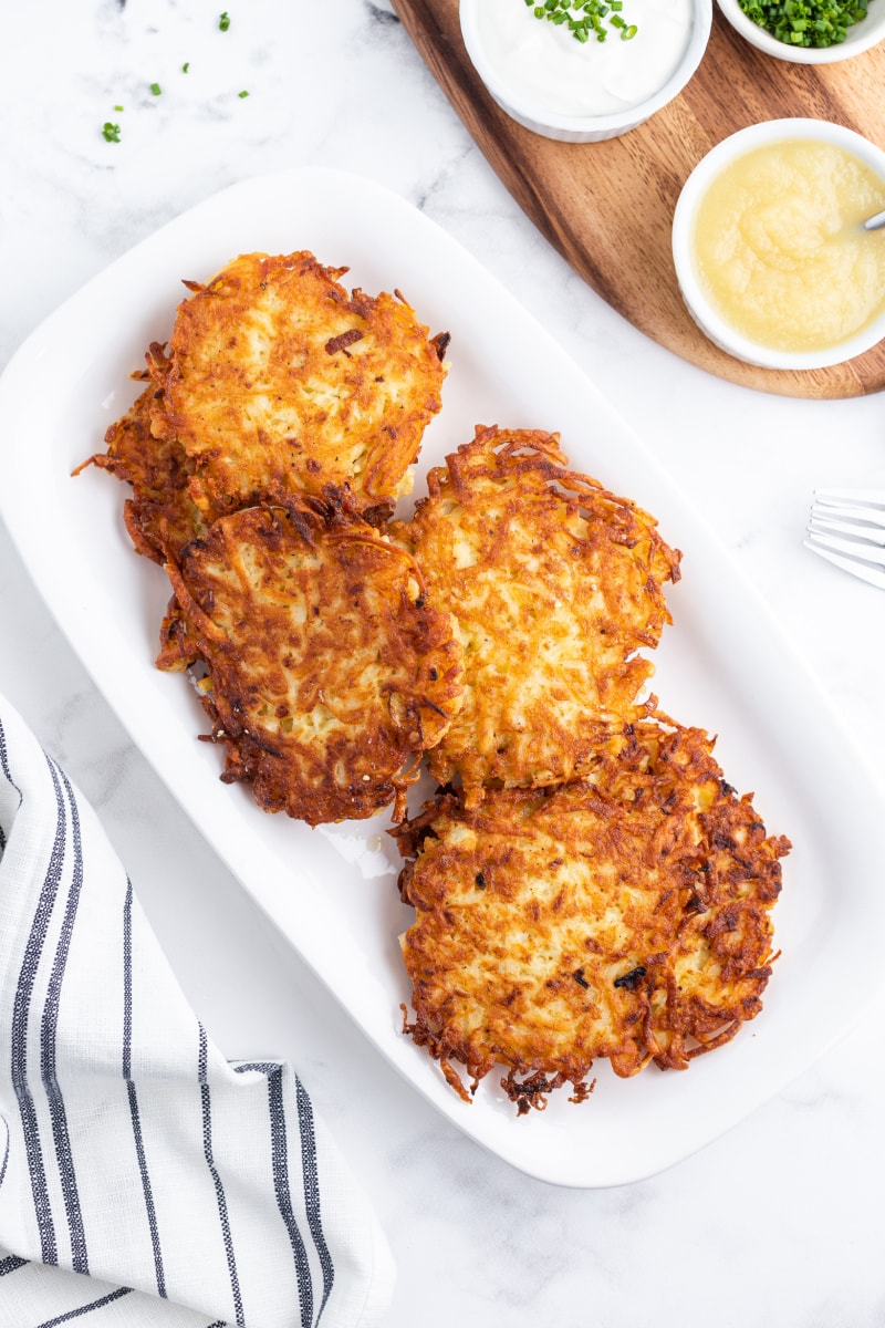 latkes on a plate