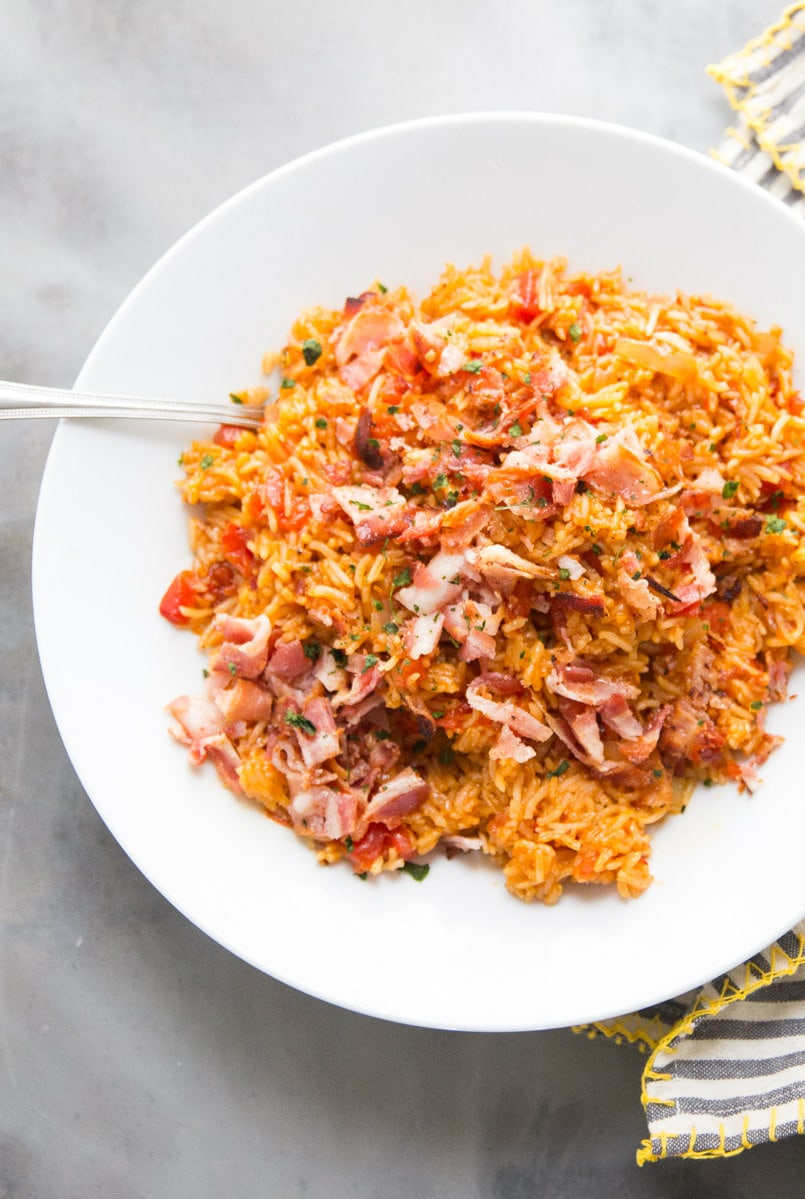 Spanish Rice in a bowl