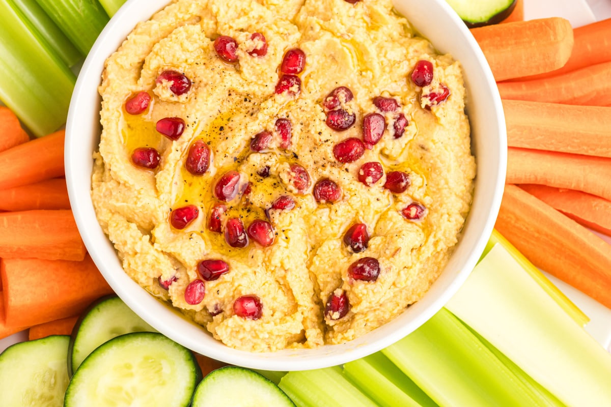 Chickpea Dip with Toasted Cumin and Pomegranate