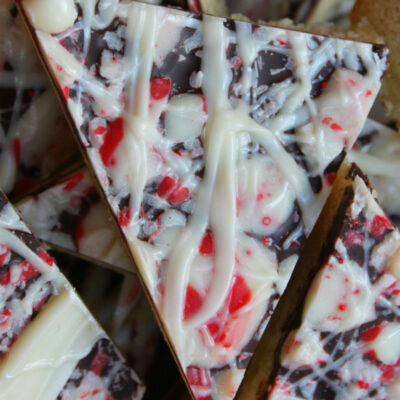 chocolate peppermint bark cookie