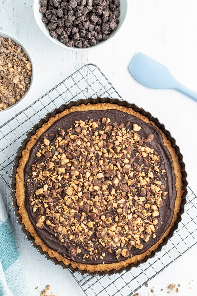 chocolate toffee baked in one big round