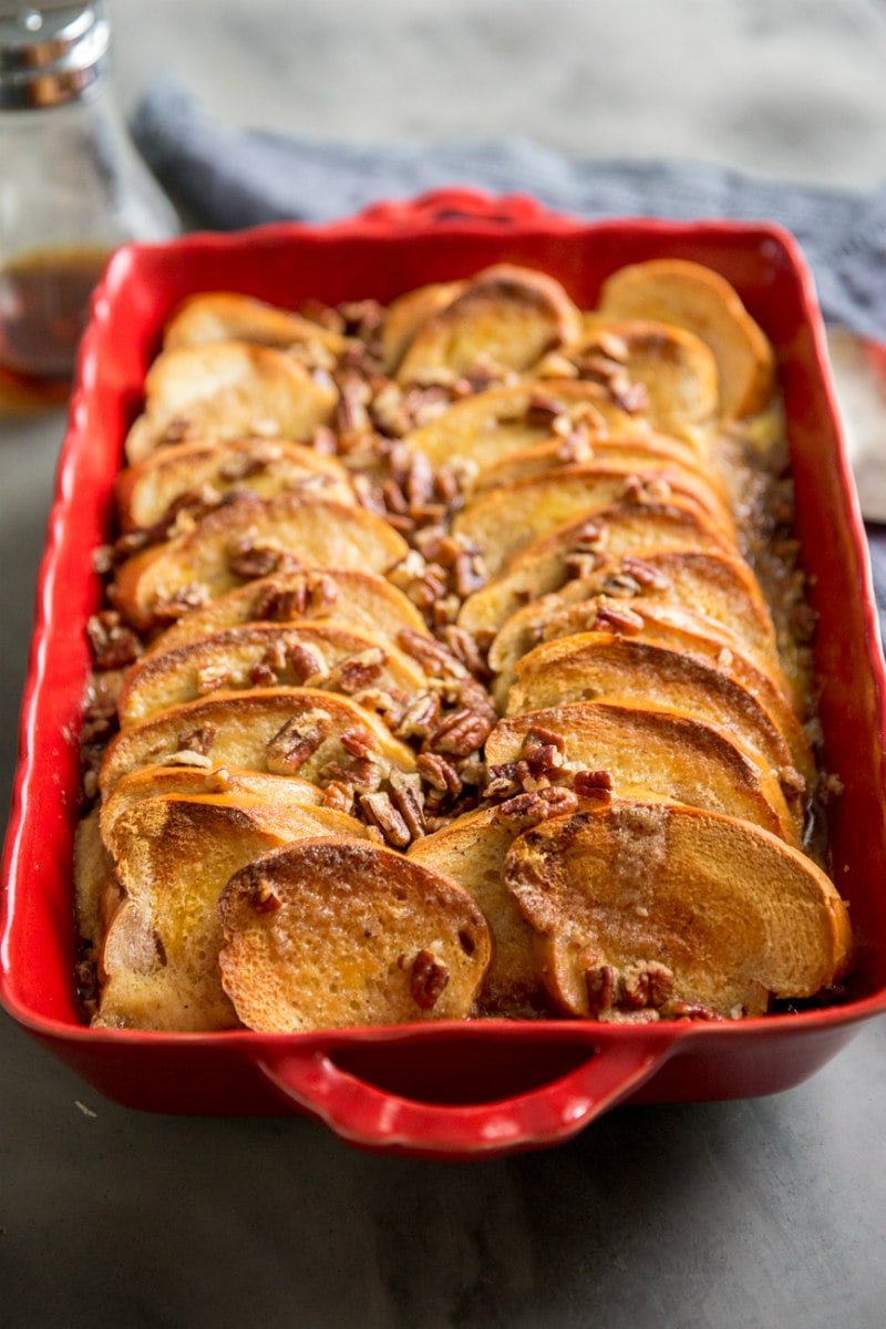 Baked French Toast with Maple Praline