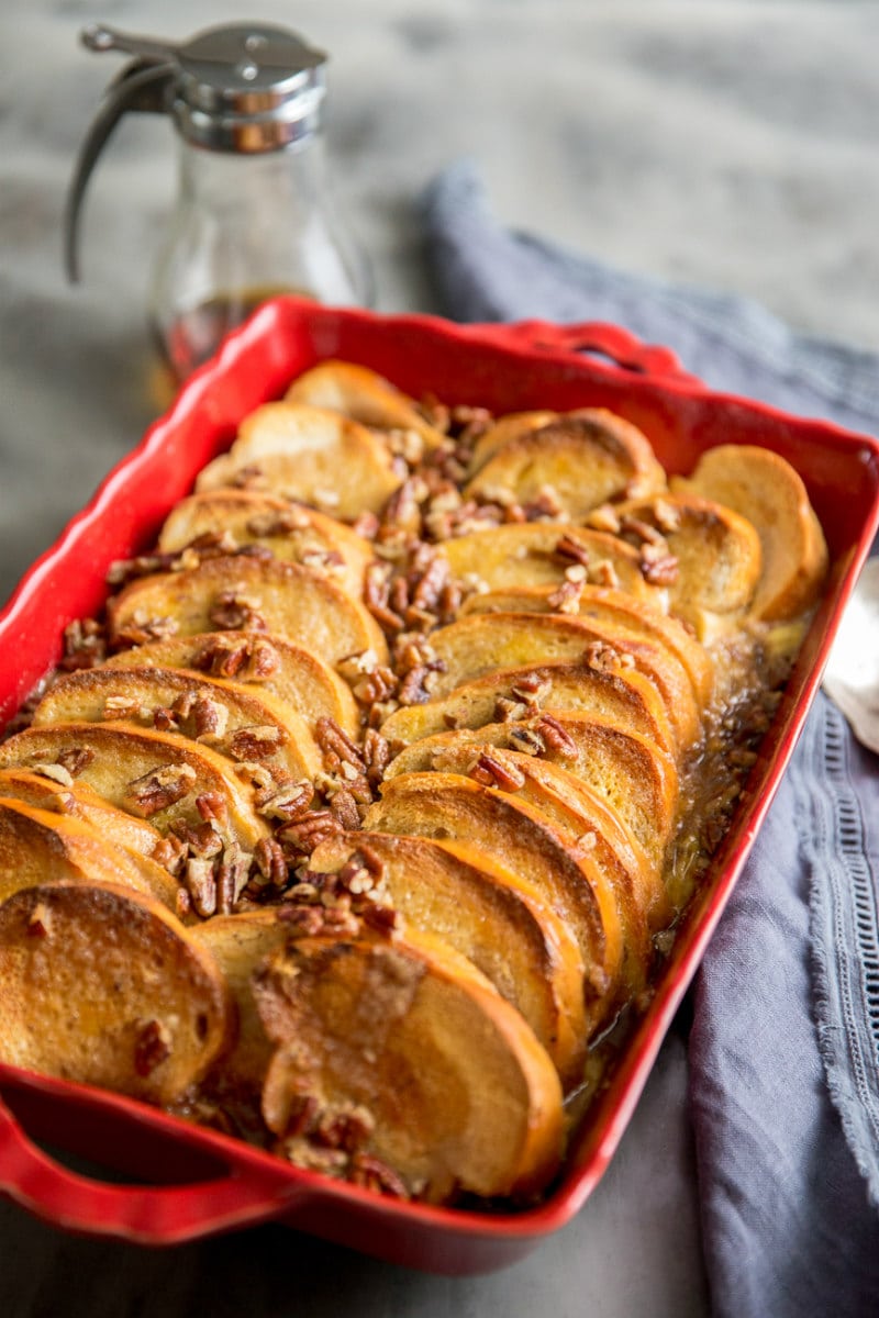 Baked French Toast with Maple Praline