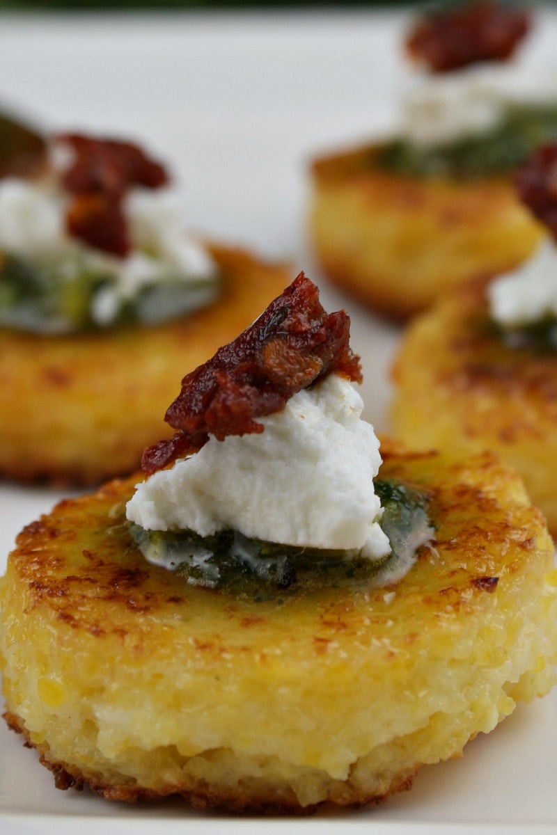 Sundried Tomato Polenta Bites