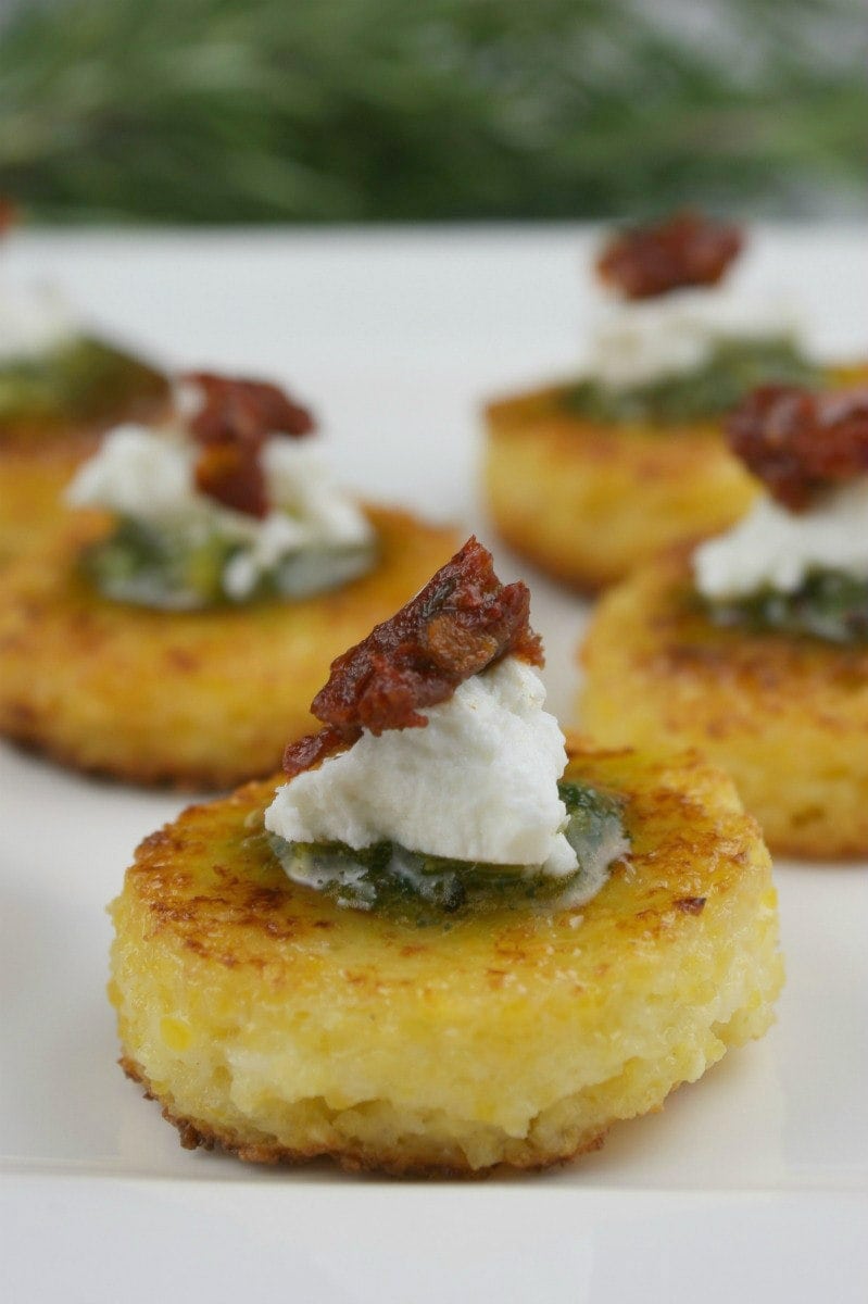 Sundried Tomato Polenta Bites