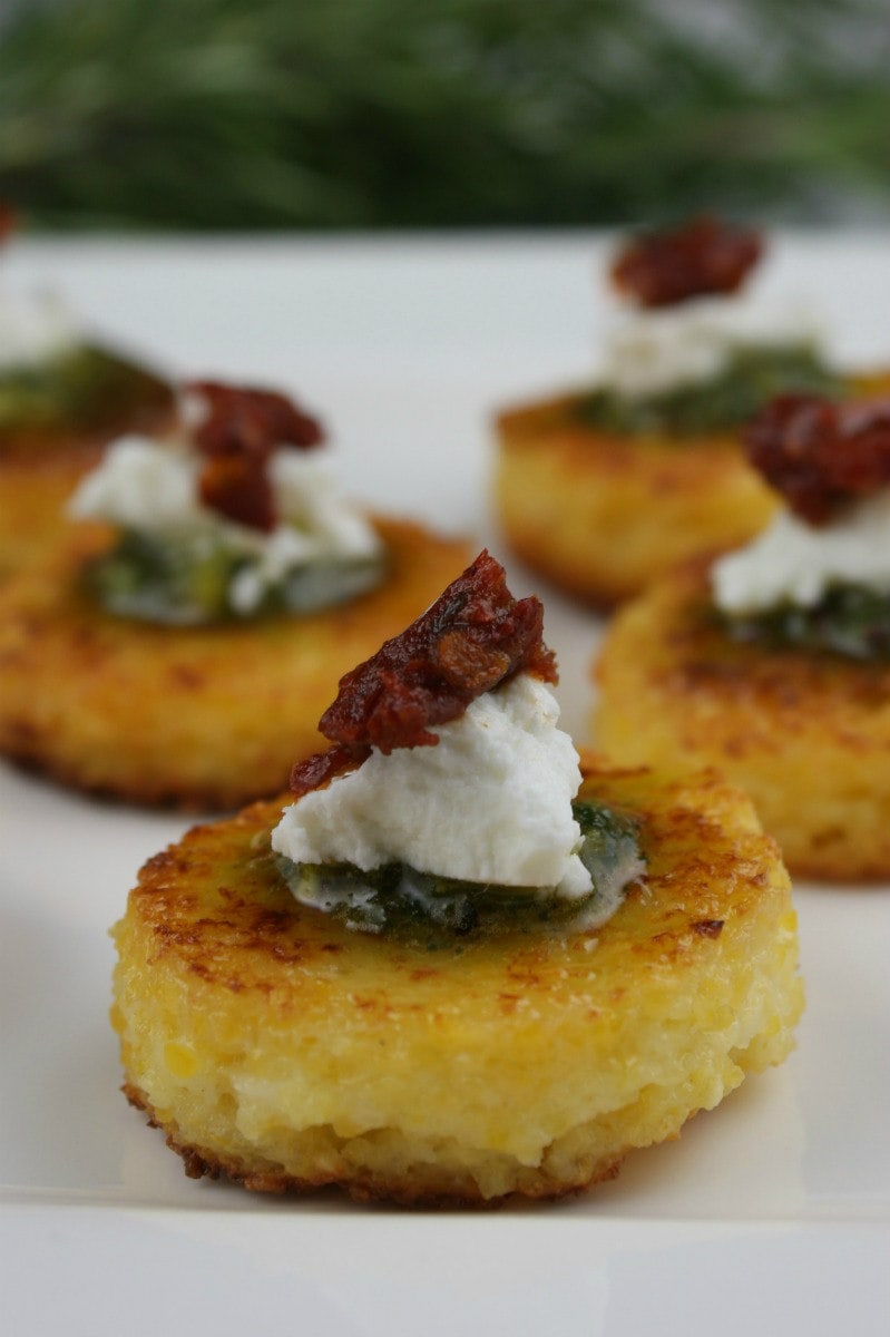 Sundried Tomato Polenta Bites Image