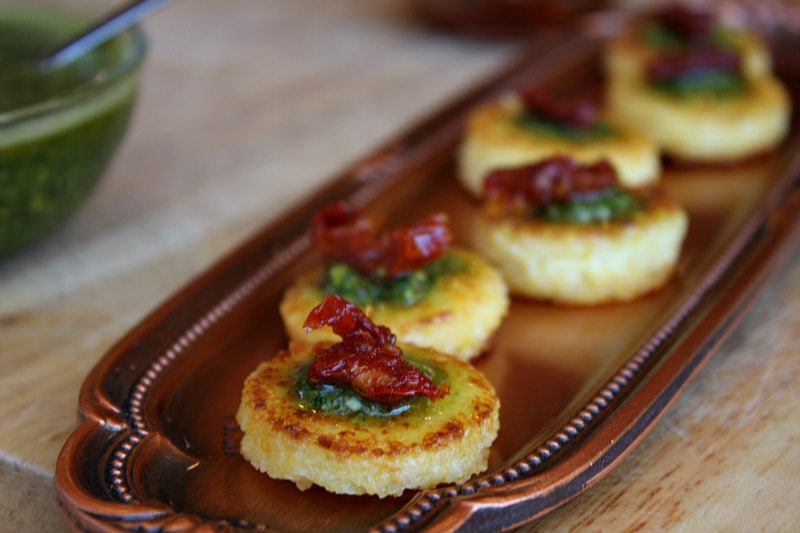 Sundried Tomato Polenta Bites