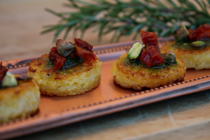 Sundried Tomato Polenta Bites