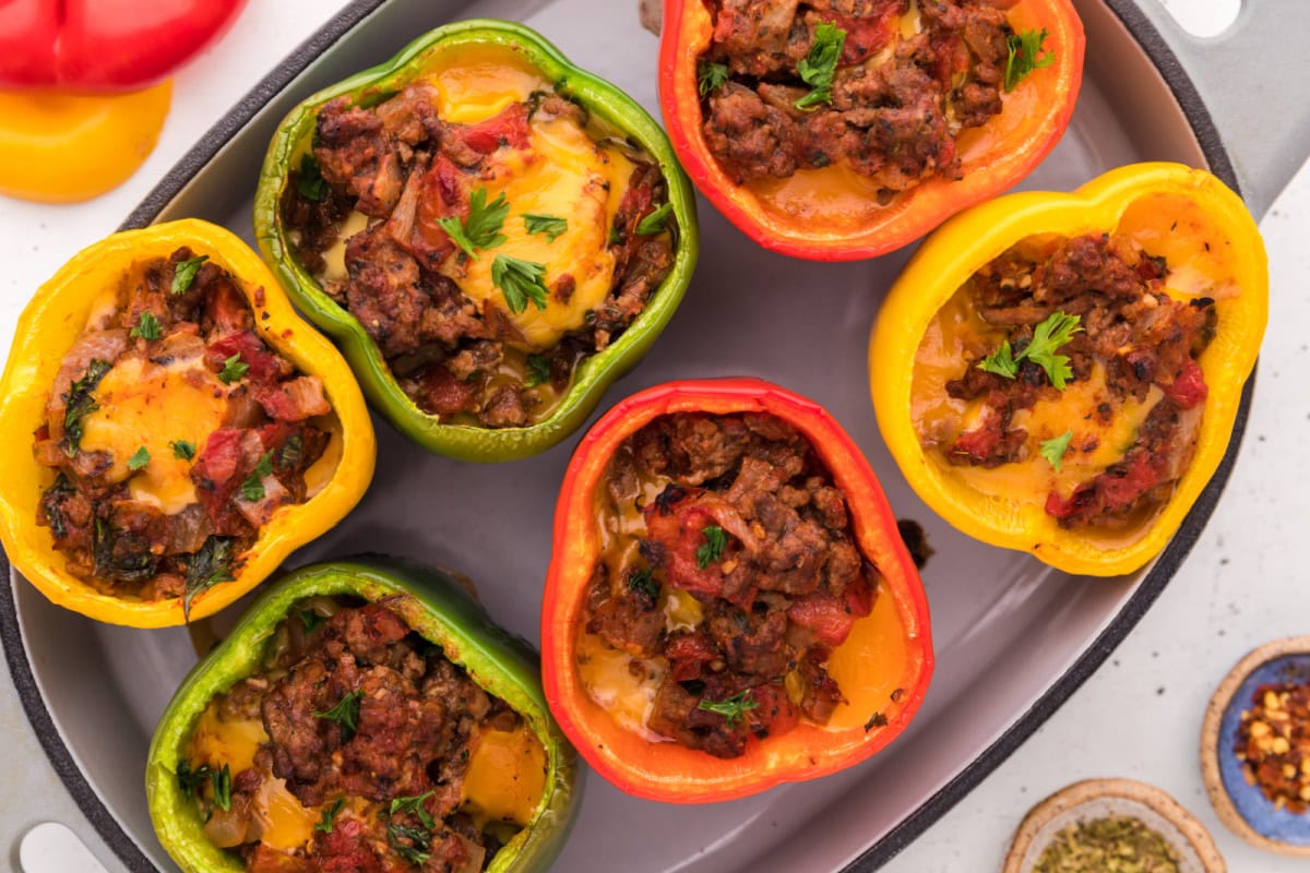 beef stuffed bell peppers