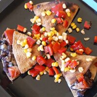 Black Bean Quesadillas with Corn Salsa