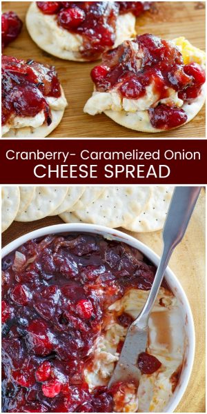 Cranberry Caramelized Onion Cheese Spread - Recipe Girl
