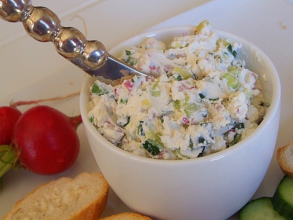 Vegetable Goat Cheese Spread