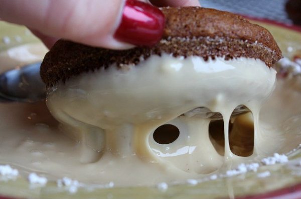 Apple Cider Doughnuts dipped in Cream Cheese cinnamon Glaze