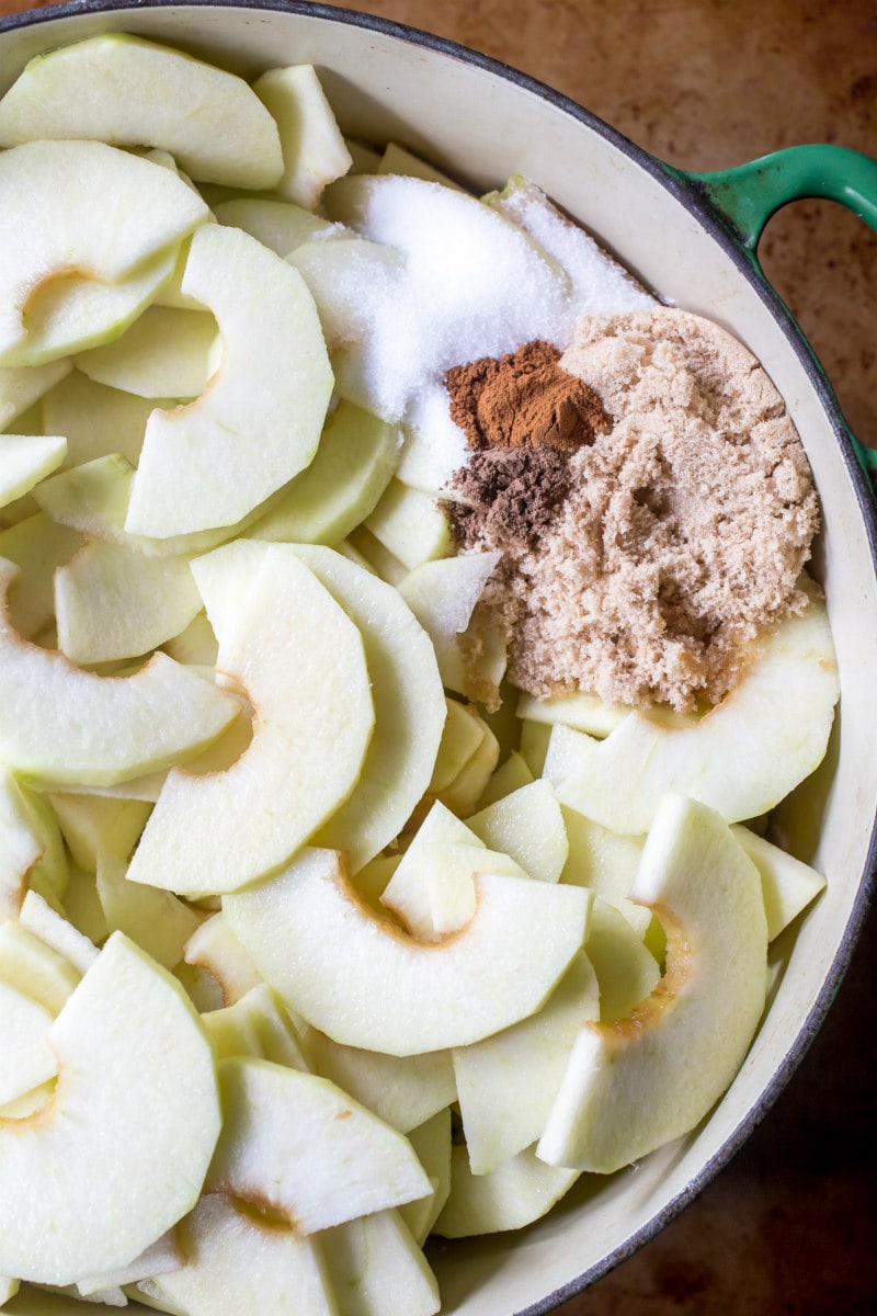 making Homemade Applesauce