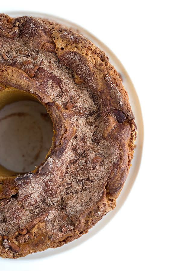 Cinnamon Morning Cake made in a Bundt Pan