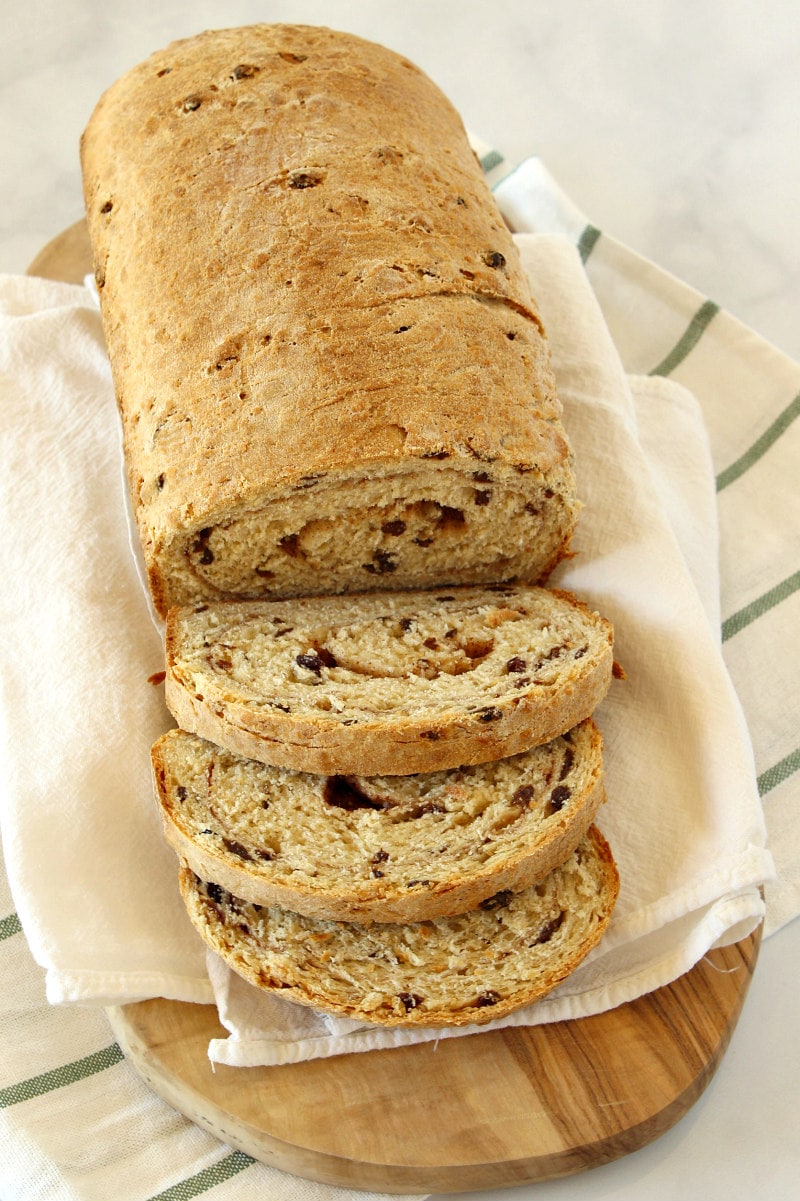 Sliced Cinnamon Oatmeal Bread