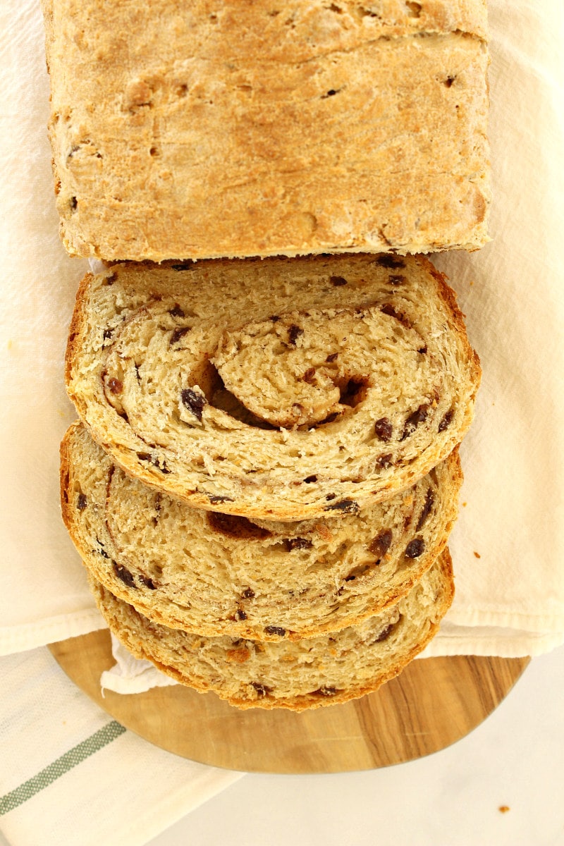 sliced Cinnamon Oatmeal Bread