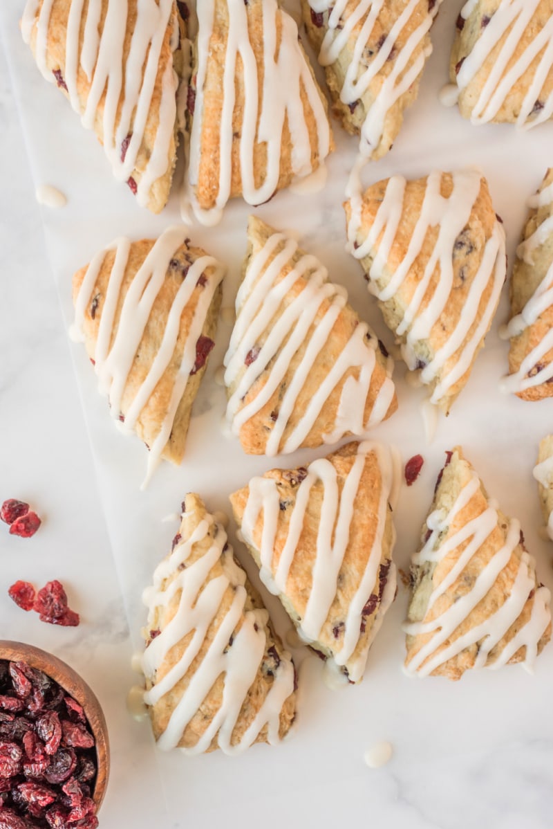 cranberry vanilla scones