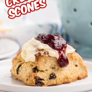 pinterest image for cream scones