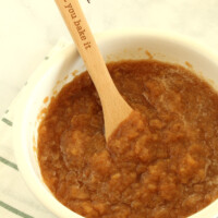 Crock Pot Applesauce in a bowl