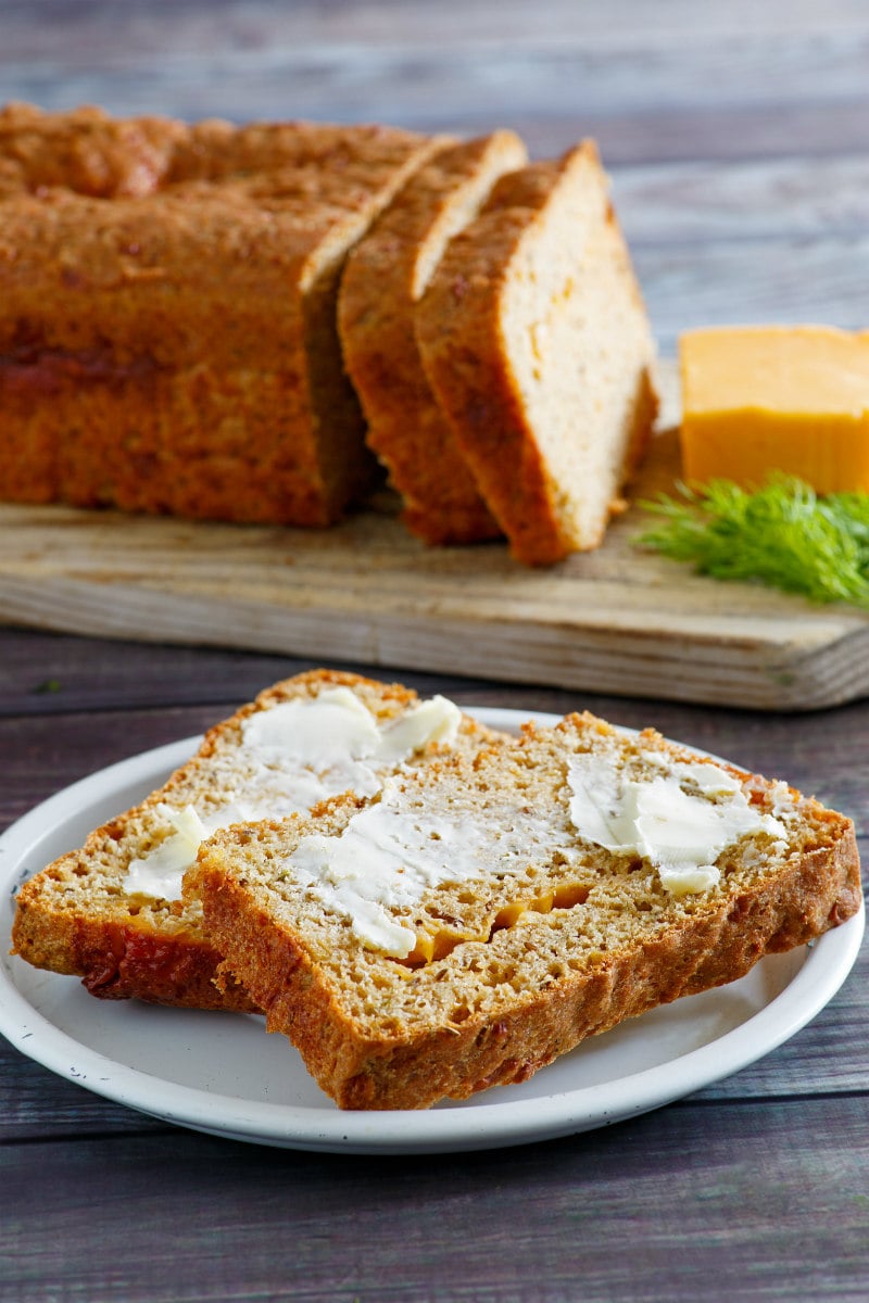 slices of Dilled Cheddar Cheese Bread