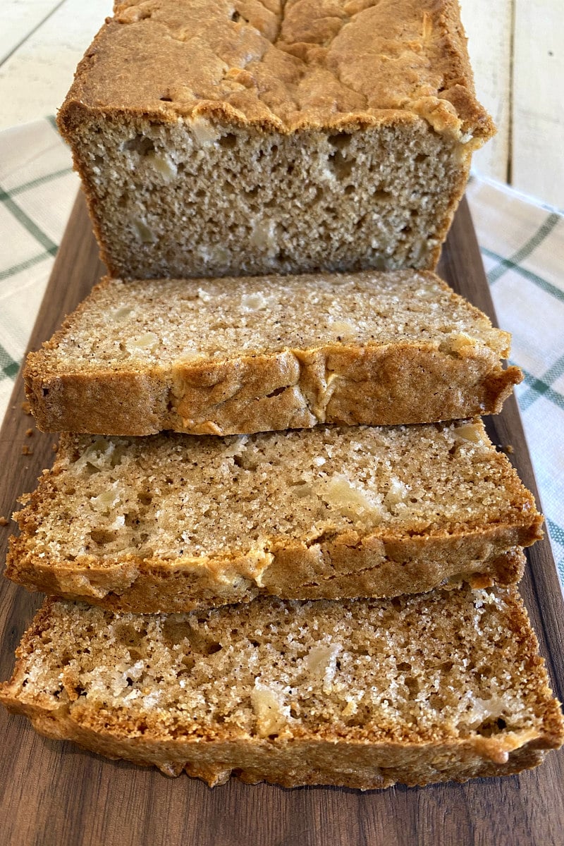 sliced Fresh Apple Bread