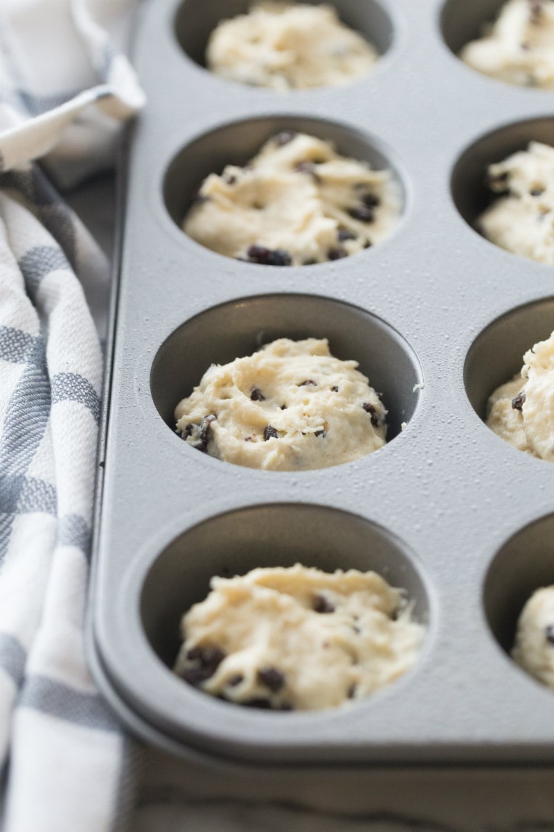 Making Irish Soda Bread Muffins