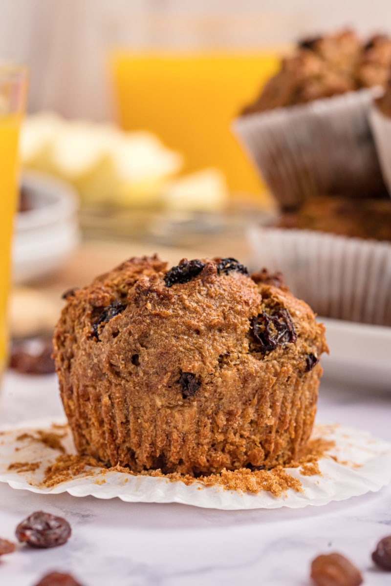 unwrapped bran muffin