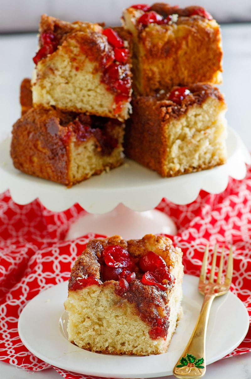 slice of Night Before Christmas Coffee Cake