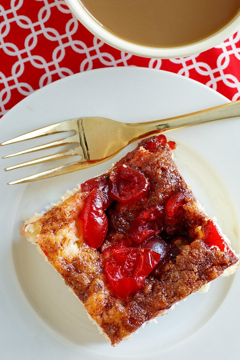 slice of Night Before Christmas Coffee Cake