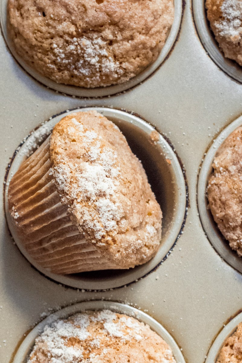 Pumpkin Apple Streusel Muffins