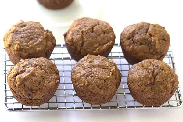 Pumpkin Gingerbread Muffins Recipe - by RecipeGirl.com