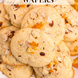 almond orange wafers pinterest pin