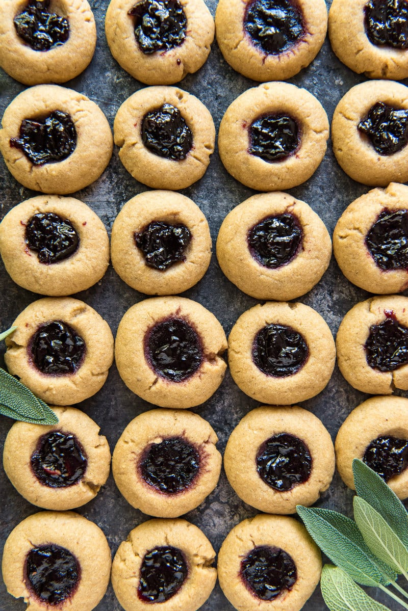 blackberry sage thumbprints