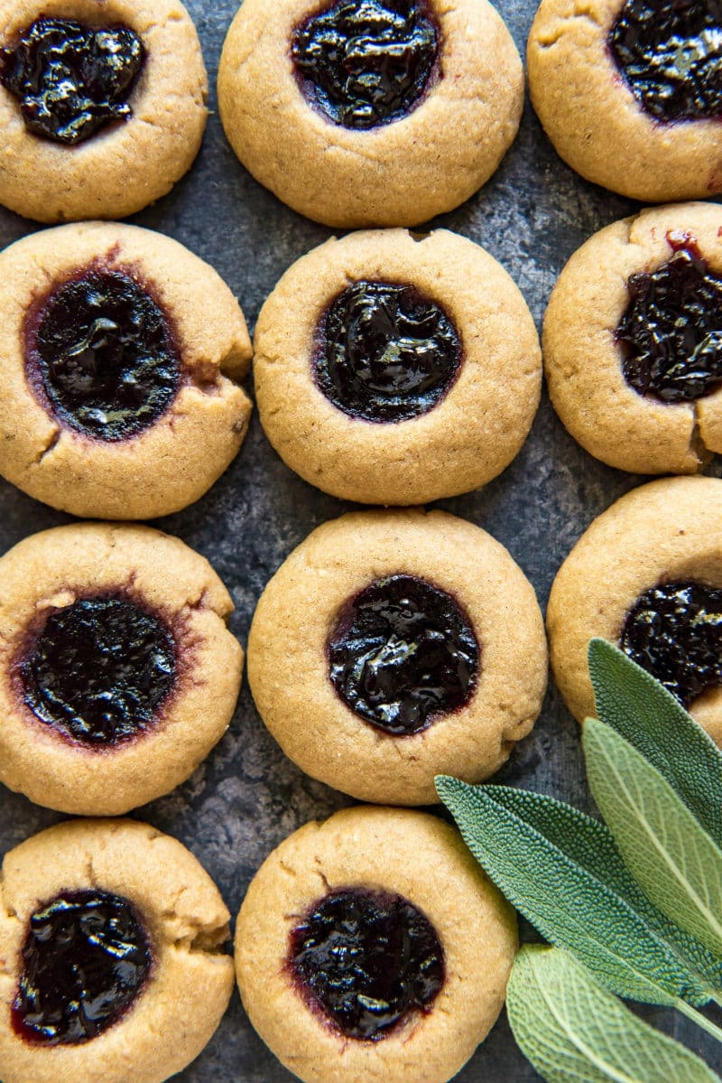 blackberry sage thumbprints