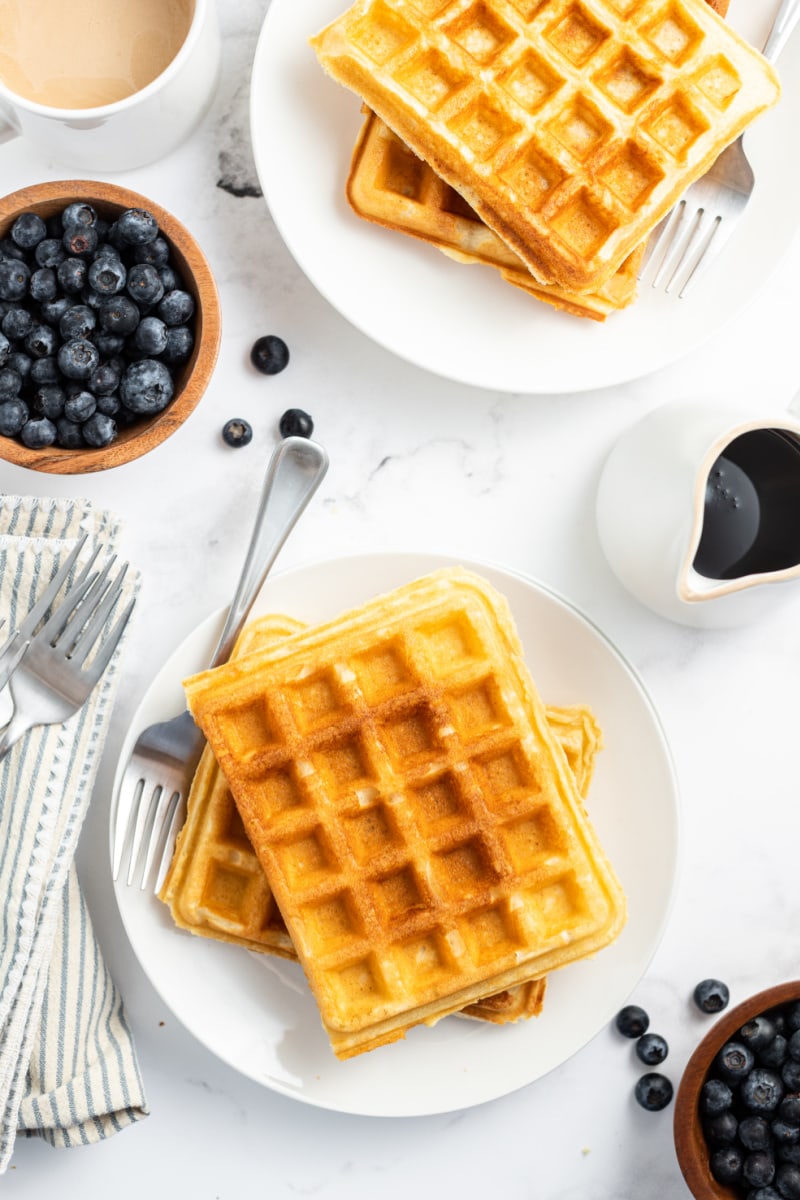 waffles on a plate