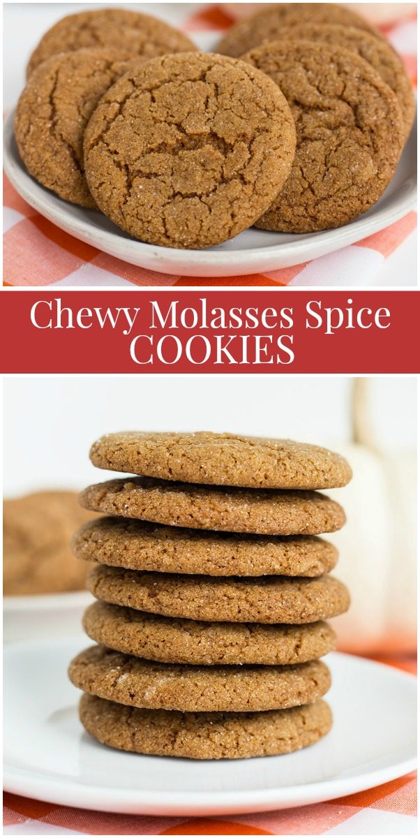 Chewy Molasses Spice Cookies - Recipe Girl