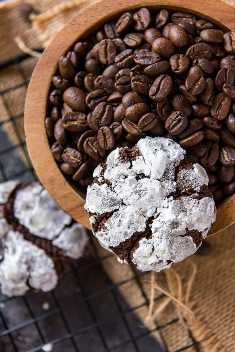 Chocolate Espresso Snowcap Cookie